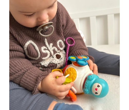 WOOPIE BABY Kostka Sześciościan Montessori Sensoryczna 8w1