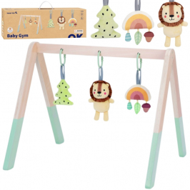 TOOKY TOY Baby Gym Stojak Edukacyjny Gimnastyczny 3 Zawieszki