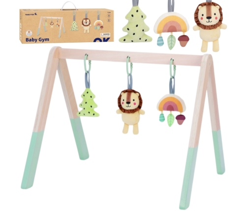 TOOKY TOY Baby Gym Stojak Edukacyjny Gimnastyczny 3 Zawieszki