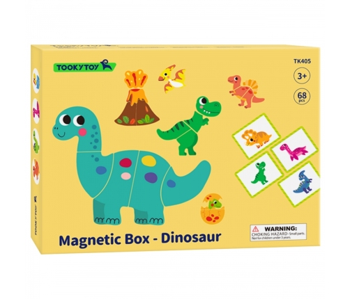 TOOKY TOY Układanka Magnetyczna Dinozaury Puzzle