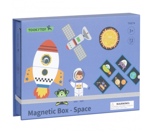 TOOKY TOY Układanka Magnetyczna Kosmos Puzzle