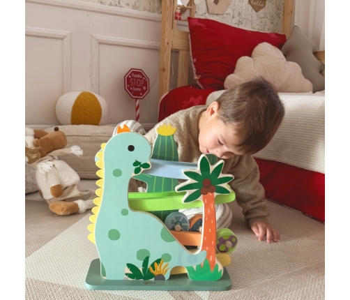 CLASSIC WORLD Kolorowa Zjeżdżalnia Tor Dinozaur 5 el.