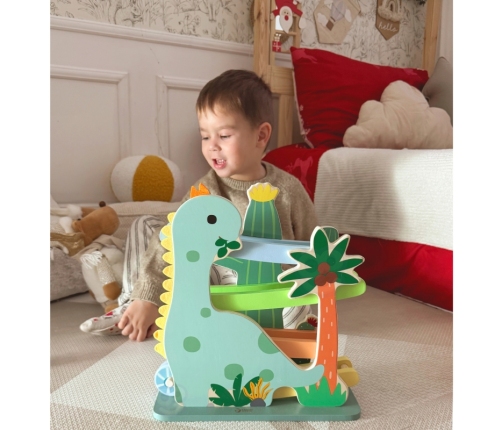 CLASSIC WORLD Kolorowa Zjeżdżalnia Tor Dinozaur 5 el.