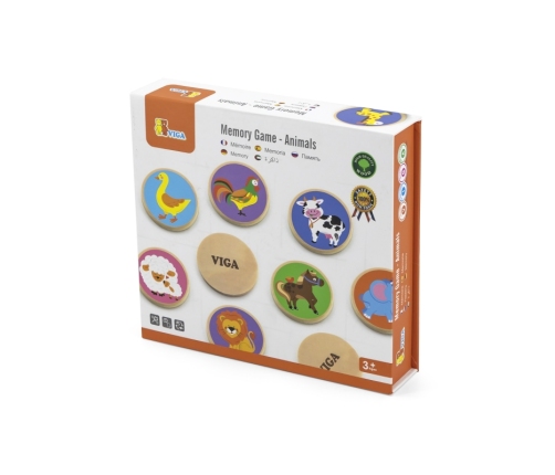 VIGA Gra Zapamiętywanie Memory Zwierzątka