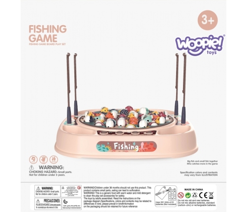 WOOPIE Gra Łowienie Rybek Zestaw 4 Wędki 50 el.
