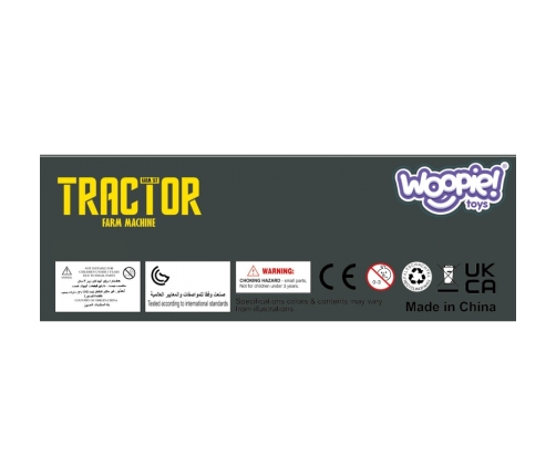 WOOPIE Zestaw Mini Farma Traktor Zwierzęta Osada Farma Rolnik Narzędzia