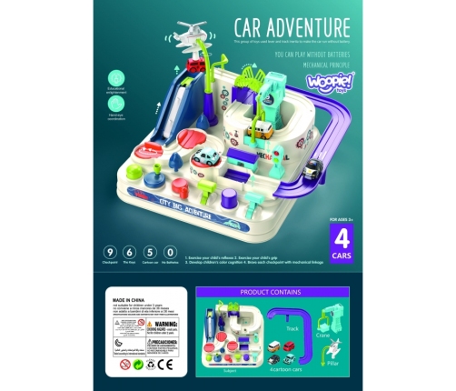 WOOPIE Interaktywny Tor Przeszkód Samochodowy  