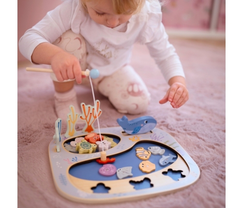 TOOKY TOY Złowić Rybkę Gra Zręcznościowa Układanka Montessori
