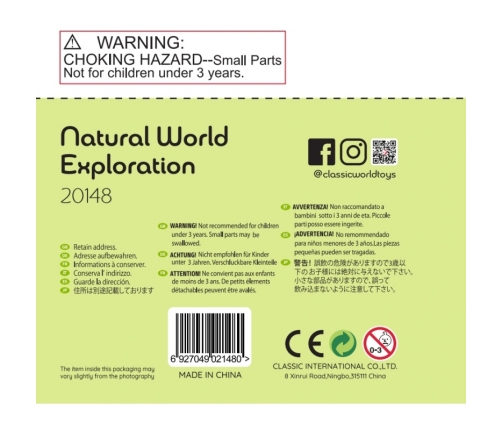 CLASSIC WORLD Mikroskop 2w1 Lupa dla Dzieci Eksploracja Świata Przyrody