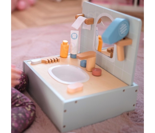 TOOKY TOY Toilet Bathroom Toaleta Drewniana Łazienka z Akcesoriami