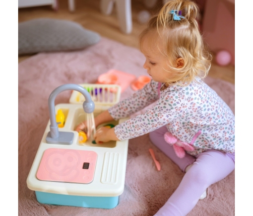 WOOPIE Раковина 2в1 Blue