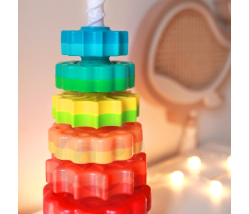 WOOPIE BABY Edukacyjna Piramidka Zakręcona Wieża