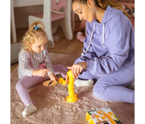 WOOPIE Gra Zręcznościowa Żyrafka Układanie Kubeczków