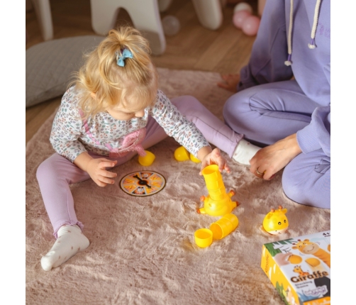 WOOPIE Gra Zręcznościowa Żyrafka Układanie Kubeczków