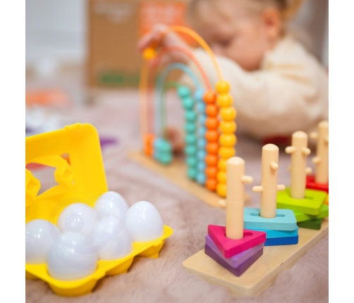 TOOKY TOY Box Pudełko XXL Montessori Edukacyjne 7w1 Sensoryczne 25-30 Mies.