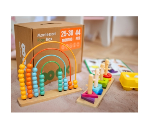 TOOKY TOY Box Pudełko XXL Montessori Edukacyjne 7w1 Sensoryczne 25-30 Mies.