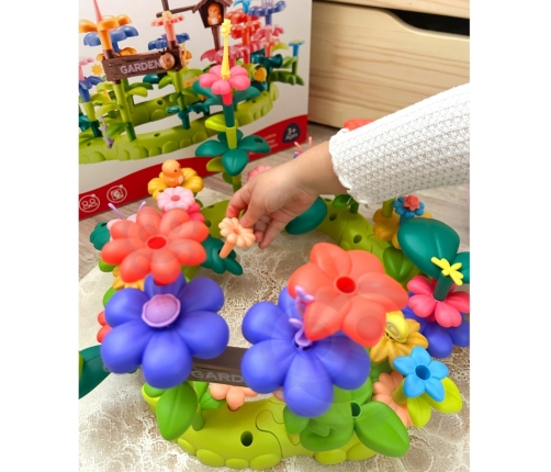 WOOPIE Magiczny Ogródek Montessori Klocki Konstrukcyjne XXL 93 el.