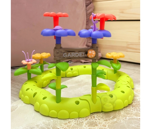 WOOPIE Magiczny Ogródek Montessori Klocki Konstrukcyjne XXL 93 el.