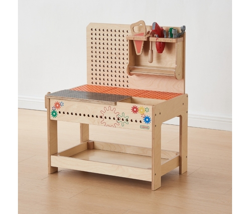 MASTERKIDZ Drewniany Warsztat XXL Montessori STEM z Narzędziami