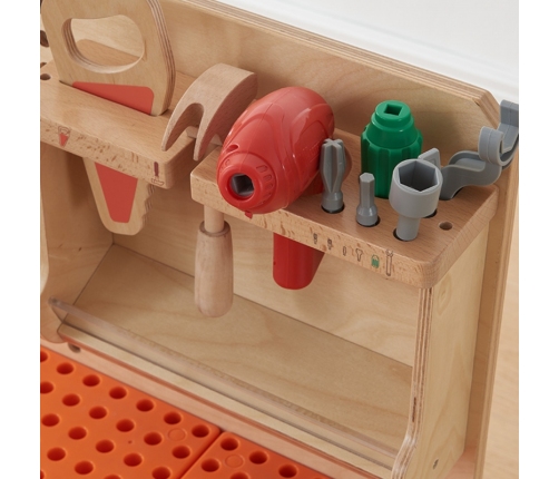 MASTERKIDZ Drewniany Warsztat XXL Montessori STEM z Narzędziami