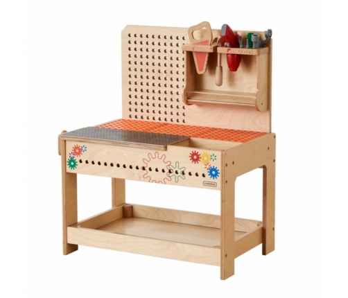 MASTERKIDZ Drewniany Warsztat XXL Montessori STEM z Narzędziami