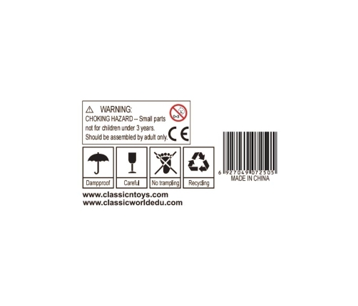 CLASSIC WORLD Kolorowe Wiaderka 8 szt.