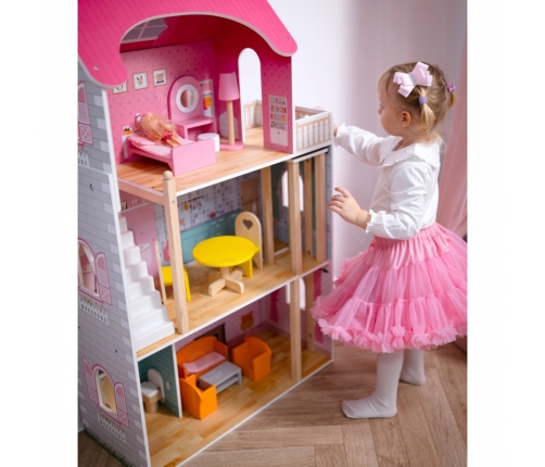 VIGA Duży Drewniany Domek dla Lalek