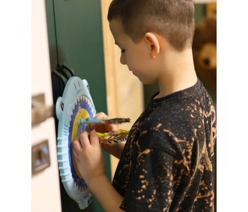 WOOPIE Magnetyczna Gra w Rzutki Dart Tarcza Wesoły Rekinek