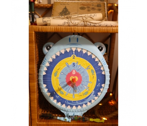 WOOPIE Magnetyczna Gra w Rzutki Dart Tarcza Wesoły Rekinek