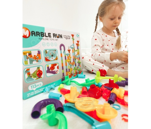 WOOPIE Kulodrom Tor Kulkowy Zestaw Spirala 113 el.