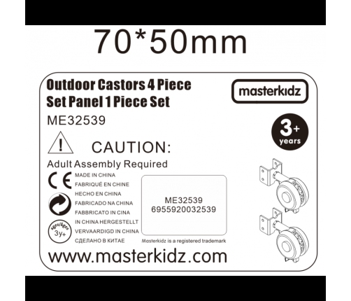 MASTERKIDZ Kółka do Tablicy Wolnostojących STEM 4 szt.