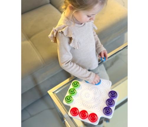 WOOPIE Strategiczna Gra Logiczna Trening Mózgu Kółko i Krzyżyk 36 el.