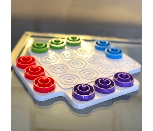 WOOPIE Strategiczna Gra Logiczna Trening Mózgu Kółko i Krzyżyk 36 el.