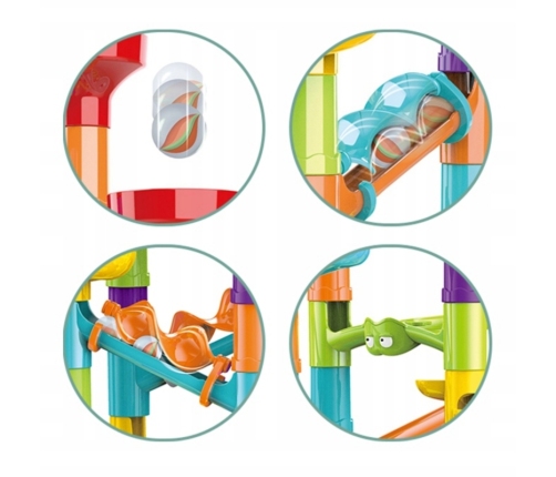 WOOPIE Kulodrom Tor Kulkowy Zestaw Spirala 113 el.