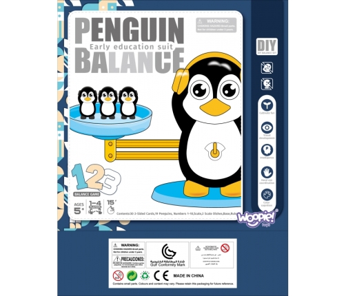 WOOPIE Waga Równoważnia Szalkowa Nauka Liczenia Pingwin
