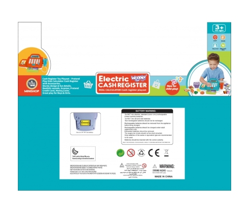 WOOPIE Kases aparāts ar kalkulatoru un aksesuāriem