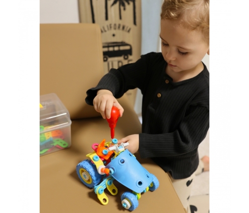 WOOPIE Zestaw Pojazdów Klocki Konstrukcyjny 6w1 STEM