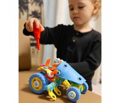 WOOPIE Zestaw Pojazdów Klocki Konstrukcyjny 6w1 STEM