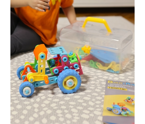 WOOPIE Zestaw Pojazdów Klocki Konstrukcyjny 6w1 STEM