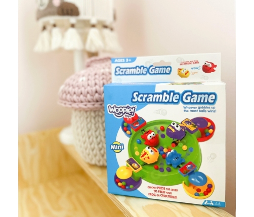 WOOPIE Gra Zręcznościowa Planszowa GŁODNE WESOŁE ŻABKI I KROKODYLKI 3+