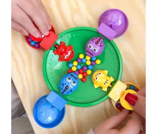 WOOPIE Gra Zręcznościowa Planszowa GŁODNE WESOŁE ŻABKI I KROKODYLKI 3+