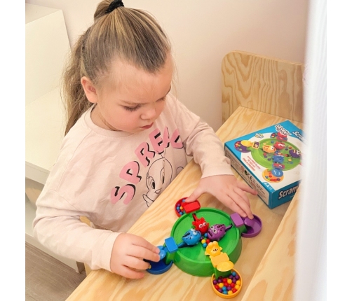 WOOPIE Gra Zręcznościowa Planszowa GŁODNE WESOŁE ŻABKI I KROKODYLKI 3+