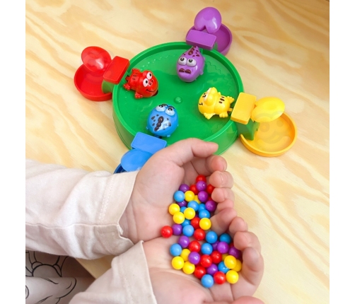 WOOPIE Gra Zręcznościowa Planszowa GŁODNE WESOŁE ŻABKI I KROKODYLKI 3+