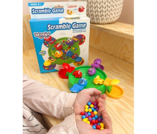 WOOPIE Gra Zręcznościowa Planszowa GŁODNE WESOŁE ŻABKI I KROKODYLKI 3+