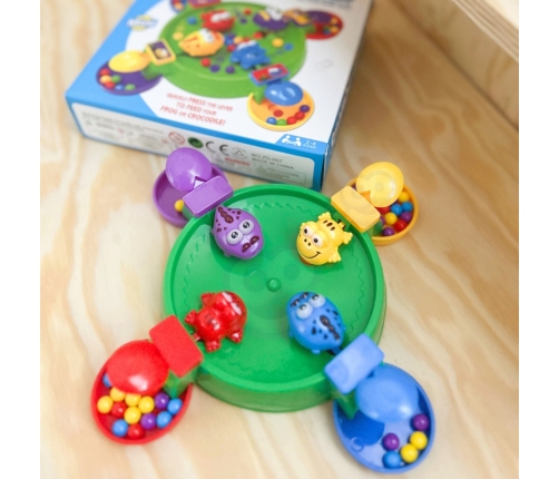 WOOPIE Gra Zręcznościowa Planszowa GŁODNE WESOŁE ŻABKI I KROKODYLKI 3+