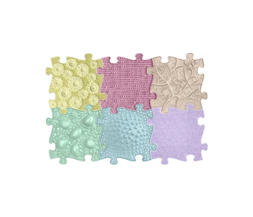 WOOPIE Mata Sensoryczna Ortopedyczna Puzzle 6 elementy