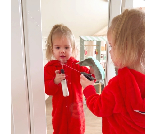 WOOPIE Zestaw do Sprzątania na Kółkach XXL Wózek 3w1 29 el. Niebieski