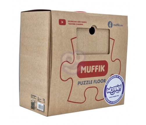 WOOPIE Mata Sensoryczna Ortopedyczna Puzzle 6 elementy