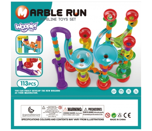 WOOPIE Kulodrom Tor Kulkowy Zestaw Spirala 113 el.