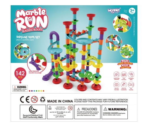 WOOPIE Kulodrom Tor Kulkowy Zestaw Spirala 142 el.